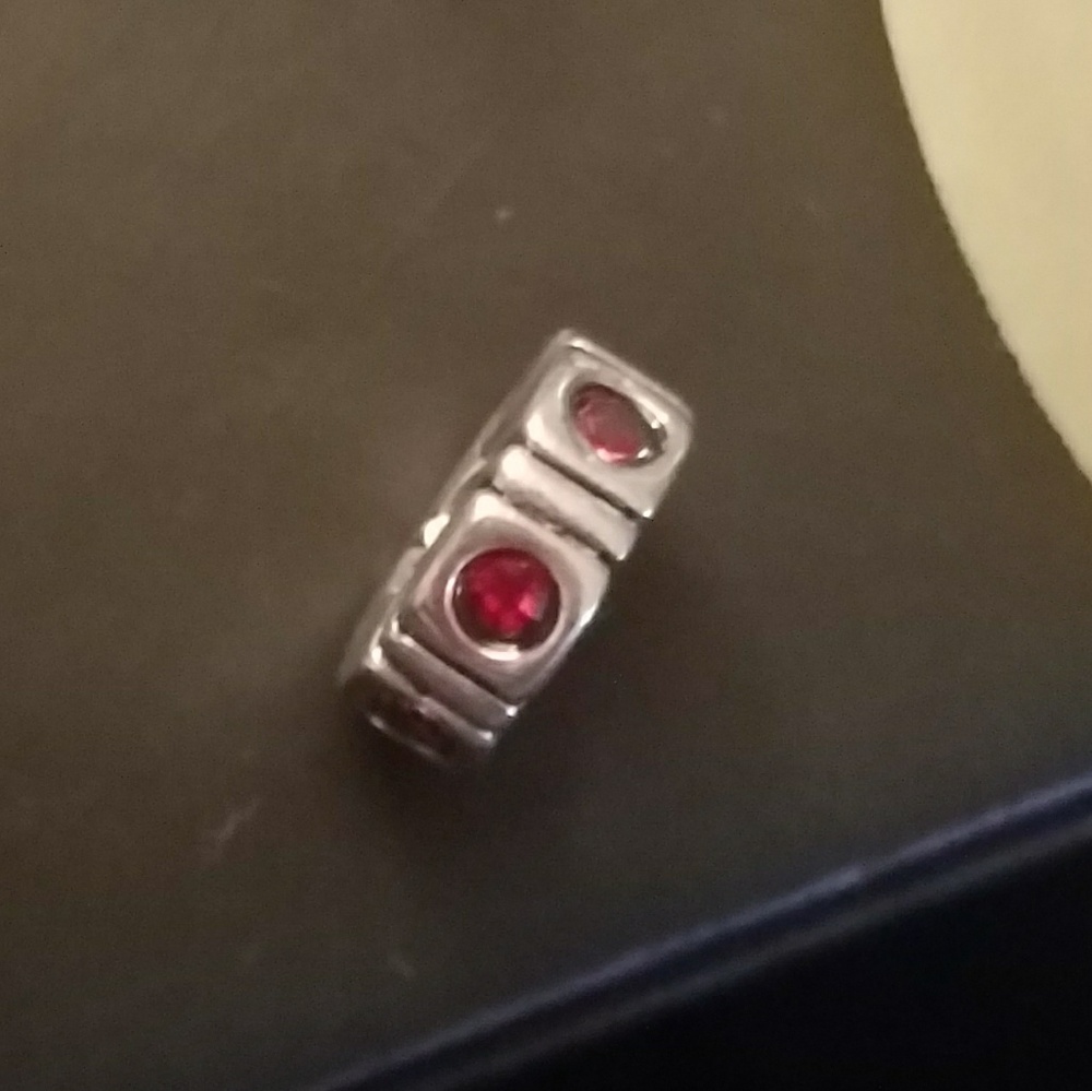 Pandora spacers w/ruby stones